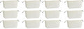 Juvale Canvas Makeup Bag - 12 Pack, 11.75 x 5.5 In, White Cotton - Travel Cosmetic & Toiletry Pouches with Zipper - Blank DIY Canvas Pouches for Crafting & Bridesmaid Gifts - size: 6 Count (Pack of 2)