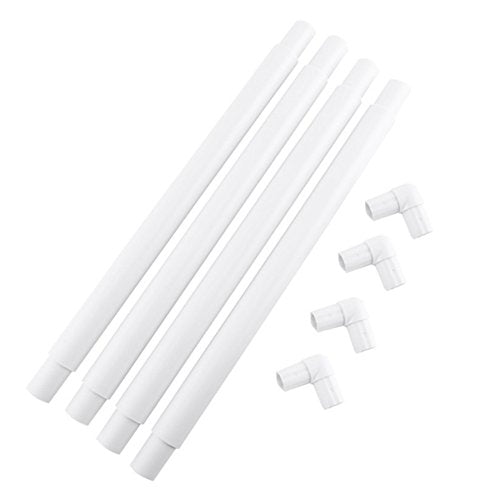 Square Embroidery Hoop Plastic Cross Stitch Frame White Cross Stitching Frame Sewing Hoop Handhold Craft Clip Frame Embroidery Snap Frame Hoop DIY Sewing Tools for Quilting 17x17 Inches - size: 17x17 inches
