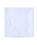6 Pack of Ladies Embroidery Cotton Handkerchiefs Lace Wedding Hankies - color: Zw-l01 Aixin