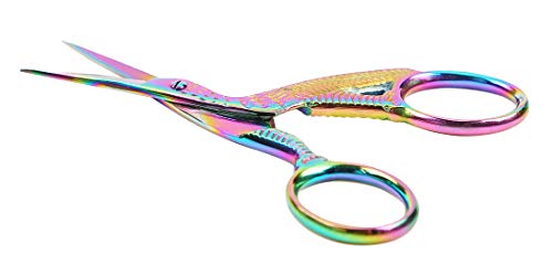 3.5" Titanium Stork Bird Embroidery Scissors Sewing Bird Shaped Dressmaker Shears Scissors for Craft Art Work, Embroidery Needle by ThreadNanny