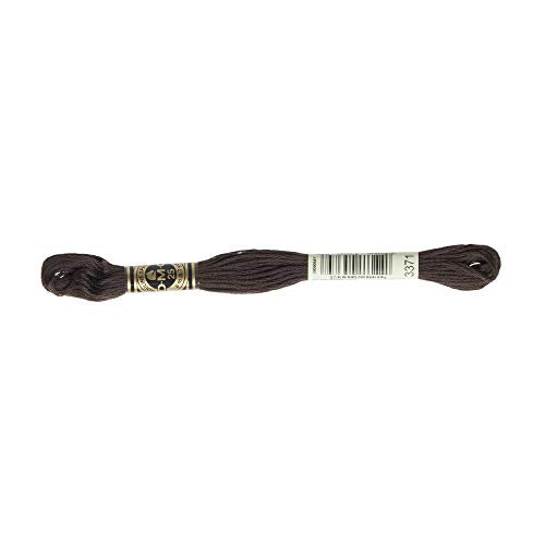 DMC 6-Strand Embroidery Cotton Floss, Black Brown