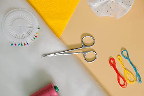 Cutex 4-1/2" Curved Fine Point Embroidery Scissors/Thread Trimmers - color: Curved Fine Point