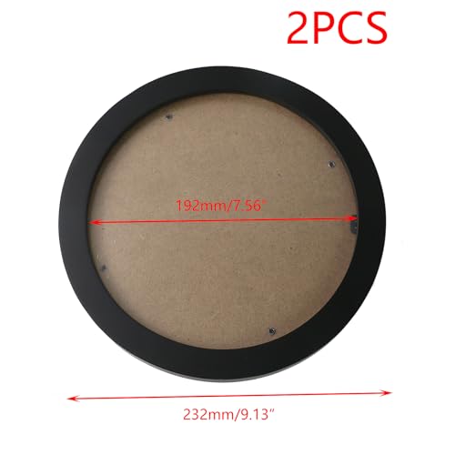 Crapyt 2 PCS Embroidery Frame, 9.13" Wood Round Cross Stitch Hoop - style: Round-9.13"
