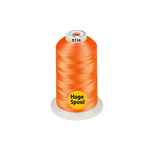 Simthread - 33 Selections - Various Assorted Color Packs of Polyester Embroidery Machine Thread Huge Spool 5500Y for All Sewing Embroidery Machines - NEON - color: 3 Neon Colors