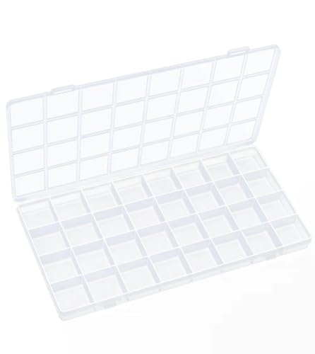 IOOLEEM Bead Organizer Box, 32 Grids Plastic Organizer Container Storage - size: 32 Grids (1 pack)
