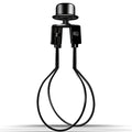 Clip on Lampshade Adapter, Shade Light Bulb Clip Adapter(1 Pcs, Black) - color: Black