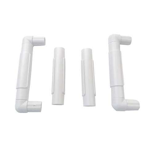 6 X 6 Plastic Cross Stitch Frame Square Embroidery Hoop White DIY Sewing Tools Sewing Hoop Handhold Craft Clip Embroidery Snap Frame Hoop for Cross Stitching Quilting (6 X 6) - size: 6 X 6"
