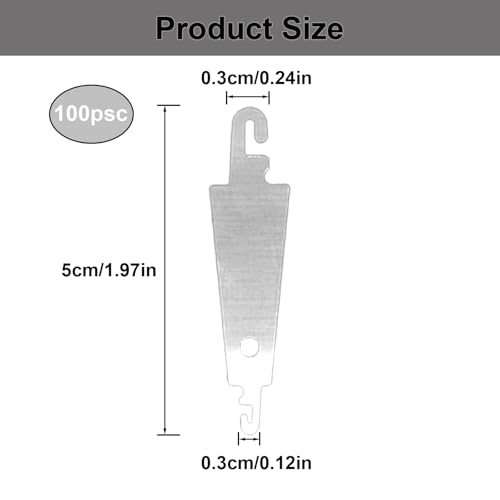 100 Pcs Stainless Steel Needle Threaders,Needle Threader for Hand Sewing Needle Threader Tool for Small and Large Eye Needle Sewing Needle Threader for Cross Stitch Embroidery Craft Knitting
