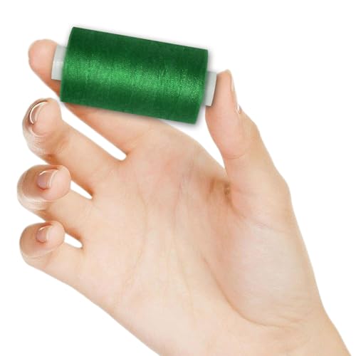 All Purpose Sewing Thread-2 Spools of Hand Polyester Sewing Thread for Sewing Machine for Hand and Machine Sewing(Christmas Green, 2 spools) - color: Christmas Green