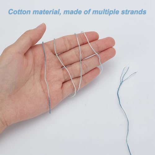 FREEBLOSS 5 Pcs Sashiko Thread Sashiko Kit Sashiko Skein 110 Yards*5 Colors Natural Plant Dyed Sashiko Cotton Embroidery Thread Japanese Quilting & Embroidery Sashiko Kit Supplies - color: Blue Dye