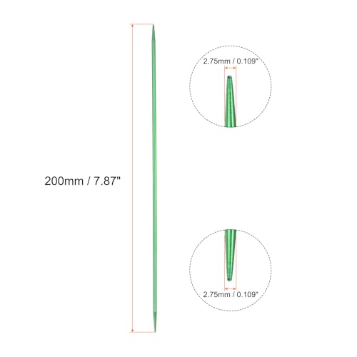 uxcell 5Pcs Knitting Needles 2.75mm (US Size 2) Aluminum Alloy Double Pointed Knitting Needle 7.87 Inches Length Metal Weaving Tool for Handmade Projects DIY Knitting, Green - color: Green, size: 2.75mm