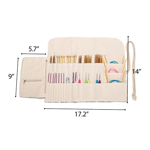 Teamoy Knitting Needle Crochet Hook Case Organizer Holder(up to 11"), Tree - color: Tree, size: 11 inches