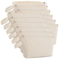 Canvas Zipper Pouch Bulk, Blank DIY Craft Case Blank Makeup Bag, Canvas Pencil Pouch Cosmetic Bag Multi-Purpose Travel Toiletry Zipper Bags (Beige, S, 9x4.7x1.5'') - color: Beige Beige, size: S, 9x4.7x1.5''