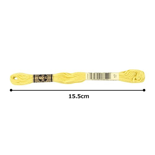 DMC DMC25B #25 Thread Embroidery Thread 12 Bundles #17 Yellow - style: #17 Yellow