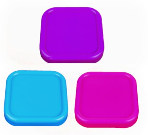 3Pcs Square Plastic Magnetic Pin Cushion Anti Loss Sewing Pin Needle Storage Holder Magnetic Push Pins Holder for Sewing Quilting DIY Projects, Pincushions Random Color