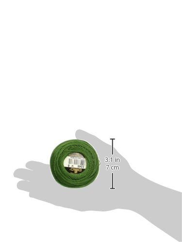 DMC Pearl Cotton Balls, Size 8, Dark Hunter Green - color: Dark Hunter Green, style: 8 Thread Count