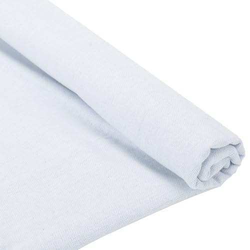 59" X 36"(1 Yard) White Linen Embroidery Fabric Cloth - size: 59 × 36 Inch
