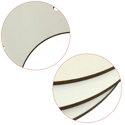 Hitefu 8 Inch Wooden Wreath Form, 6 Packs, 5mm Thickness - style: 8 In