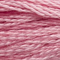 DMC 117-3354 Mouline Stranded Cotton Six Strand Embroidery Floss Thread, Light Dusty Rose, 8.7-Yard