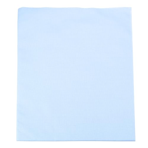 PATIKIL 14 Count Cross Stitch Cloth 19"x28", Embroidery Cotton Fabric DIY Cross Stitch for Handmade Needlework Art Crafts Machine Embroidery, Sky Blue - color: Sky Blue, size: 19"x28"
