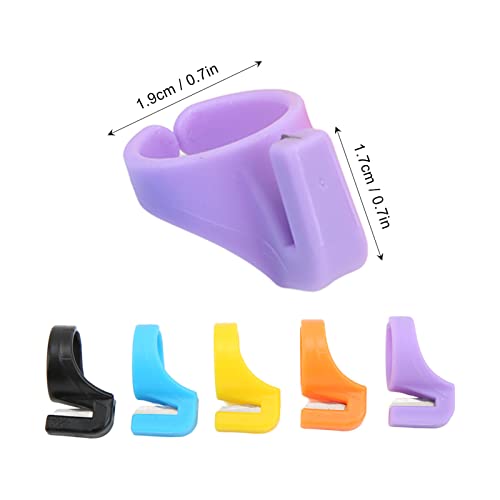 GLOGLOW 10Pcs Ring Thread Cutter, Portable Quilting Tool