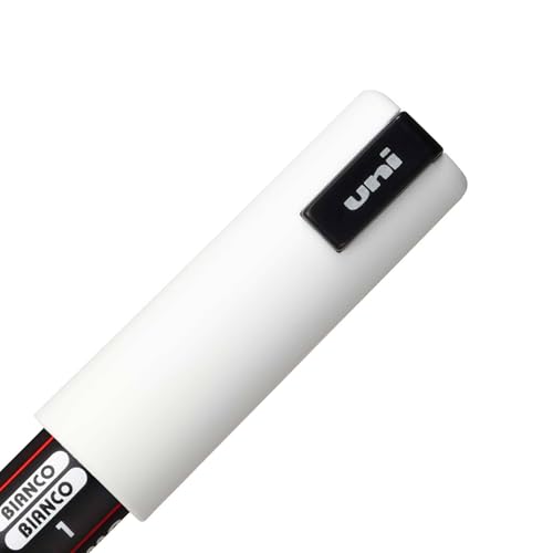 posca PC-1MR Water-Based Paint Markers, Extra Fine Tip (0.7mm), White, 3 Count - color: WHITE