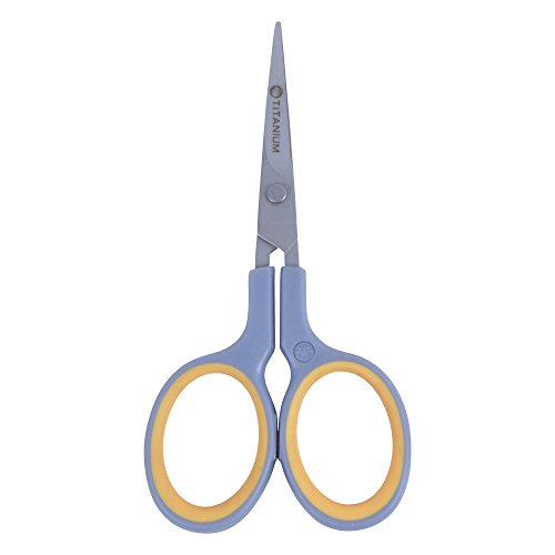 Westcott 4" Sewing Titanium-Bonded Embroidery Scissors, Curved (13865) - size: 4-Inch