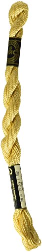 DMC 115 5-676 Pearl Cotton Thread, Light Old Gold, Size 5