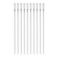 HARFINGTON 10pcs 4.9 Inch Upholstery Needles Large Eye Stitching Needles Stainless Steel Straight Hand Sewing Needles for Home Hand Sewing Leather Tapestry Embroidery Tufting Webbing Carpet - size: 4.9 Inch