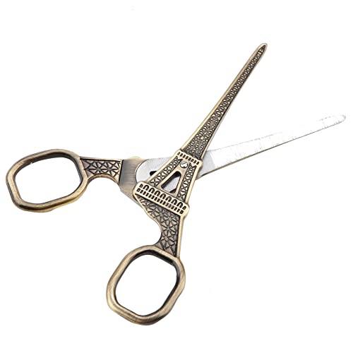 Bronze Scissors Eiffel Tower Scissors Cross Stitch Retro - color: Bronze
