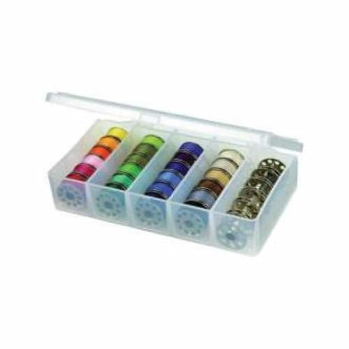 ArtBin Sew-Lutions Bobbin Box, Sewing Bobbin Organizer, Clear - size: Small - Single Pack, style: Bobbin and Supply Box