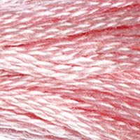 DMC 117-3716 Mouline Stranded Cotton Six Strand Embroidery Floss Thread, Light Dusty Rose, 8.7-Yard