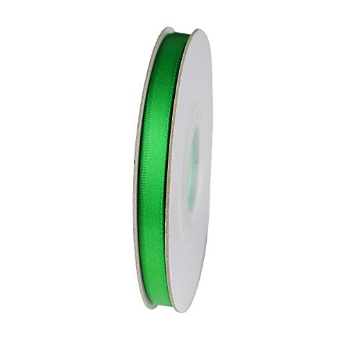 ITIsparkle 1/4" Inch Double Faced Satin Ribbon 50 Yards-Roll Set for Gift Wrapping Scrap Books Party Favor Hair Braids Baby Shower Decoration Floral Arrangement Craft Supplies, Emerald Ribbon - color: Emerald