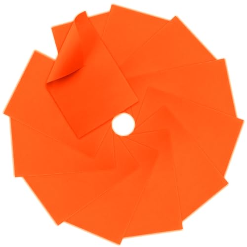12 Pcs Felt Sheets, 7x11 Inch Stiff Felt for Crafts DIY, Orange - color: Orange