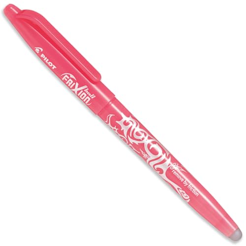 PILOT Frixion Heat/Friction Erasable Rollerball Pen FR7 - Medium Line 0.7mm Tip Nib - Pack of 5 in Envelope Gift Packaging - Wine Red, Coral Pink, Apricot Orange, Purple & Sky Blue