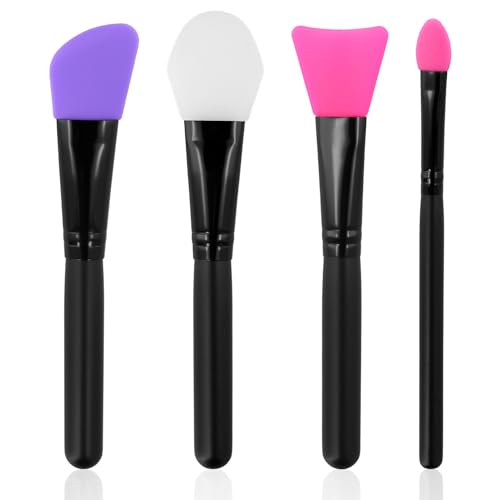4pcs Silicone Sewing Stiletto Tools, 4 Design Quilting Binding Tool Sewing Position and Press Tools Fingers Protector Multifunctional Sewing Seam Guide Quilting Presser Facial Face Mask Brush