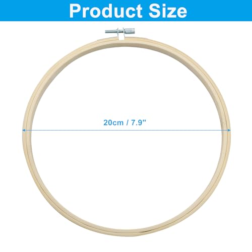 Marvexi 8inch Wood Embroidery Hoop, 3Pcs - size: 8"