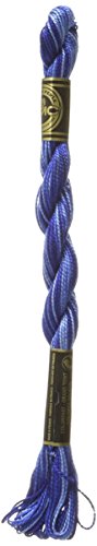 DMC 115 5-121 Pearl Cotton Thread, Variegated Delft Blue, Size 5