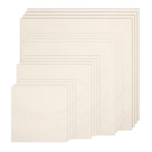 16 PCS Punch Needle Fabric Tufting Cloth 4 Different Sizes 5.9 to 11.8inch - size: 5.9 to 11.8 inch