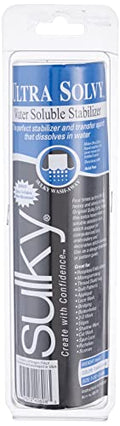 Sulky Of America Ultra Solvy Extremely Firm & Stable Water Soluble Stabilizer, 8" by 8 yd (408-08)