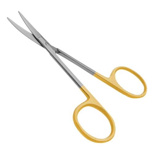 Iris Scissors 4.50" Str/Cud/Angled TC Tungsten Carbide, Supercut O.R. Grade (T/C Tungsten-Carbide Curved) - style: T/C Tungsten-Carbide Curved