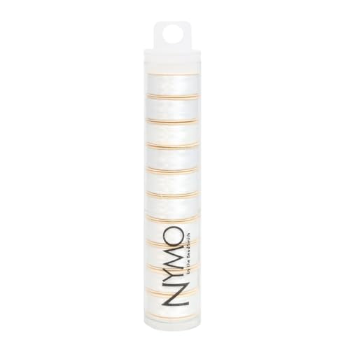 The Beadsmith Nymo Thread, Made of Nylon - size: Size D, 64 Yards, style: White