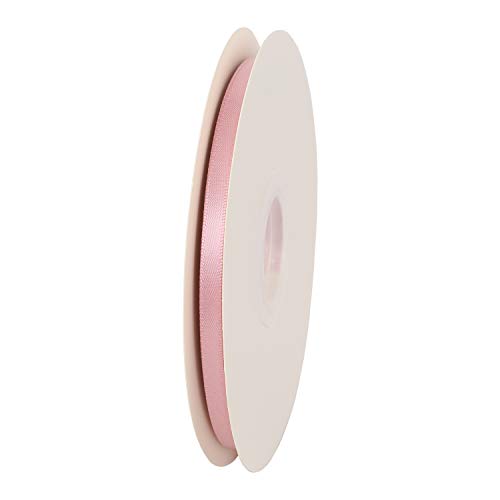 ITIsparkle 1/4" Inch Double Faced Satin Ribbon 50 Yards-Roll Set for Gift Wrapping Scrap Books Party Favor Hair Braids Baby Shower Decoration Floral Arrangement Craft Supplies, Rose Gold Ribbon - color: Rose Gold