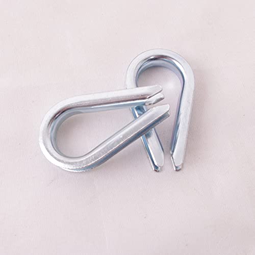 Wire Rope Thimble, for Wire Rope Dia. 3/16 in, Carbon Steel,(3/16" 50PCS) - size: 3/16“