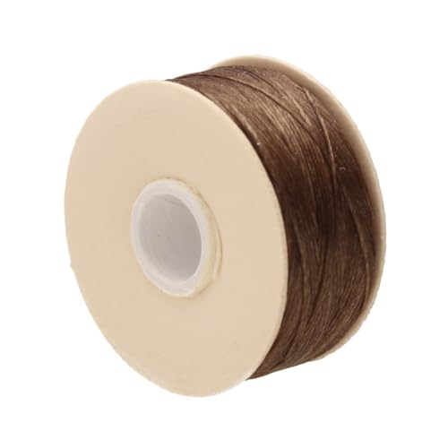 The Beadsmith Nymo Thread, Made of Nylon - size: Size D, 64 Yards, style: Brown