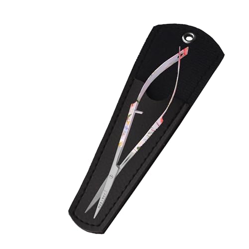 Spring Action Scissors for Applique & Embroidery - Curved, 4.5", Floral - color: Floral