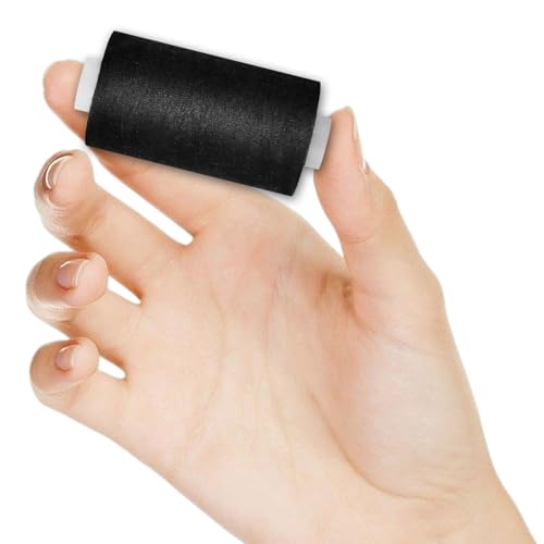 All Purpose Sewing Thread-2 Spools of Hand Polyester Sewing Thread with 3needles 1 Needle Threader for Sewing Machine for Hand and Machine Sewing(Black, 2 spools) - color: Black