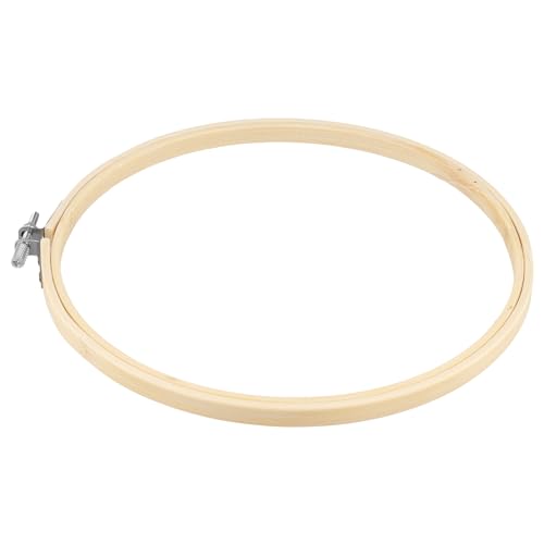 NINGWAAN 50 Pcs Embroidery Hoops Set, 4 Inch, 6 Inch, 8 Inch, 10.3 Inch, 12 Inch, Round Bamboo Wooden Frames, Cross Stitch Rings for Hand Sewing, Craft Projects