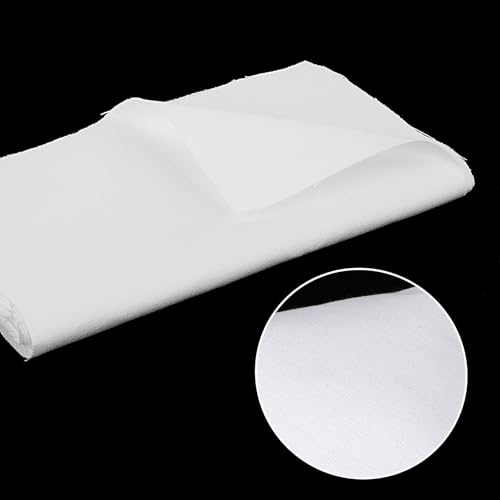 16 Pcs Embroidery Fabric Cloth, 5.9 to 11.8inch Embroidery Cloth Squares - color: White