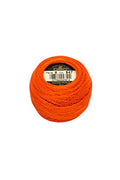 DMC 116 8-947 Pearl Cotton Thread Balls, Burnt Orange, Size 8